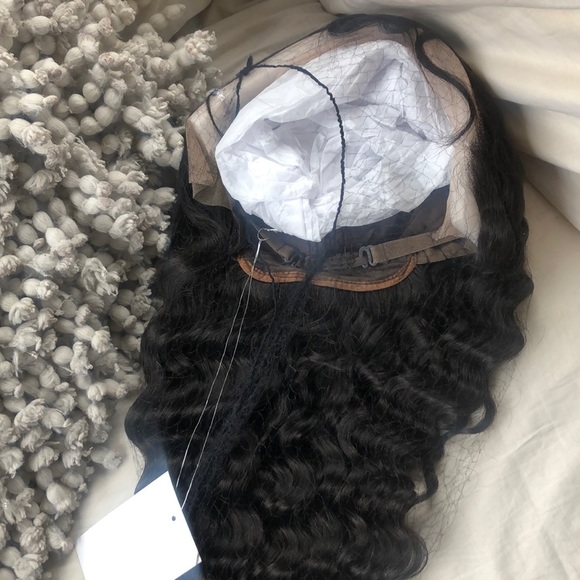 22”  100% HUMAN BRAZILIAN DEEP WAVE  LACEFRONT WIG main image 4